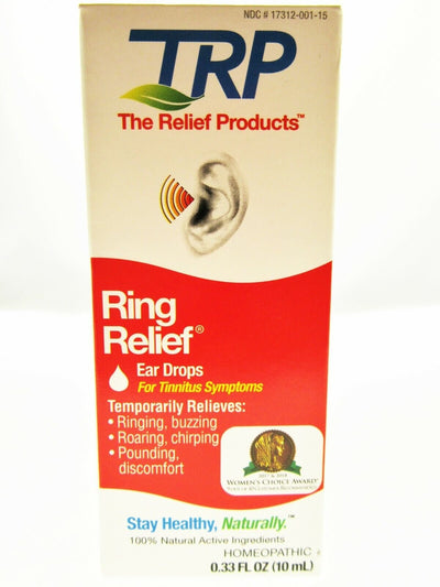 Ring Relief Ear Drops for Tinnitus Symptoms Chirping Pounding Roaring Discomfort