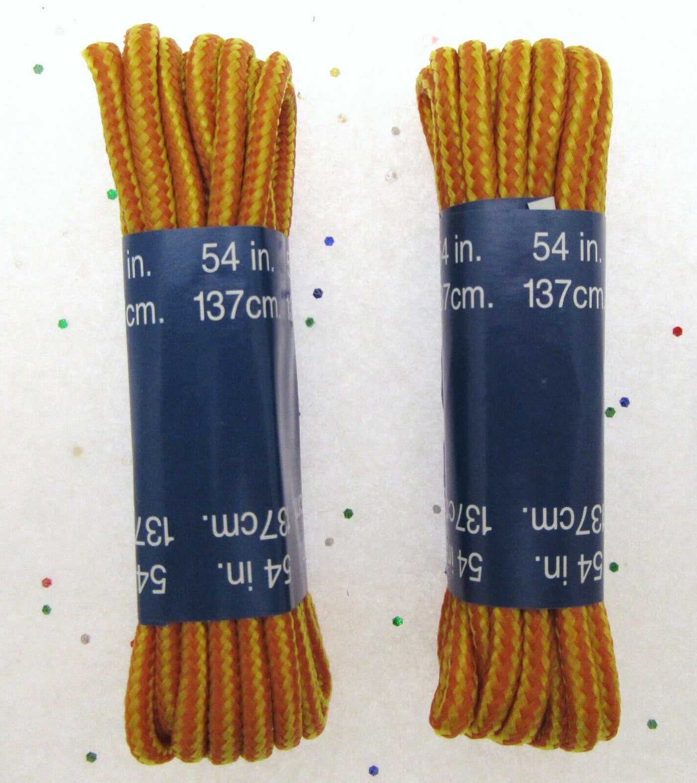 Boot Shoe Laces ~ 2 ~ 54 inch / 137cm ~ Tan