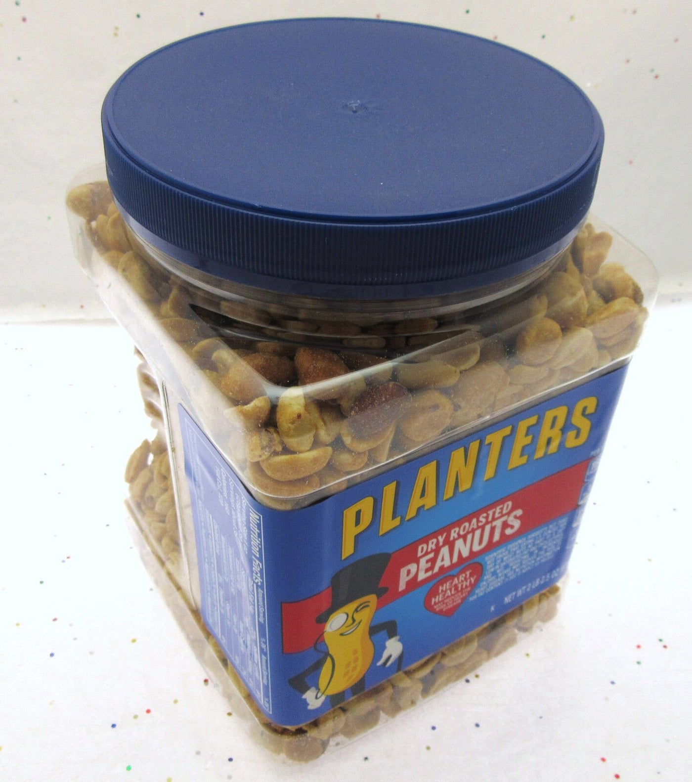 Planters Dry Roasted Party Size Peanuts ~ Heart Healthy ~ 34.5 oz Nuts