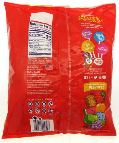 Dum Dums~ Original Pops ~ Lolipop Suckers Candy ~ 1 Lb Bag