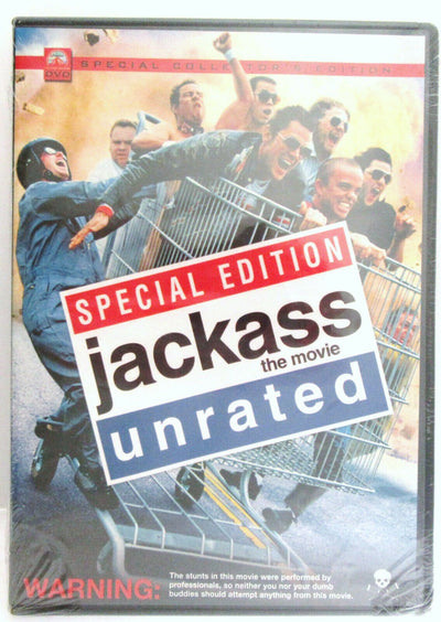 Jackass: The Movie ~ 2002 ~ Johnny Knoxville, Steve-O ~ Movie ~ New DVD