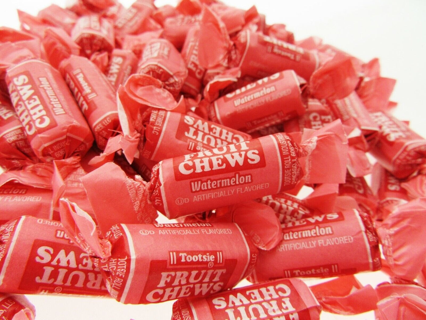 Tootsie Roll WATERMELON 16oz Fruit Chews Candy One Pound ~ NEW FLAVOR