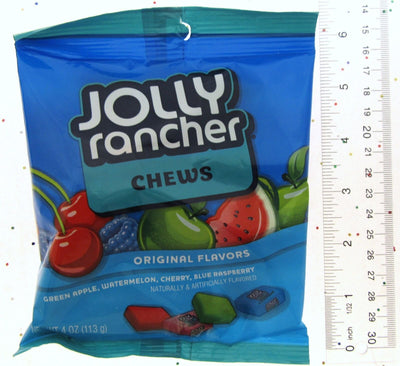 Jolly Rancher ~ Chews ~ 4oz bag ~ candy ~ Lot of 2 bags of sweets