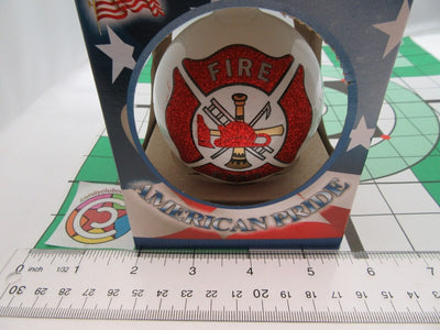 Fire Department Christmas Tree Ornament "First in last out" ~ American Pride