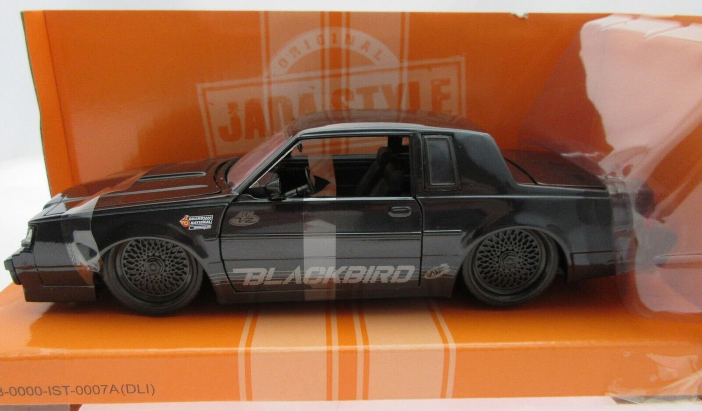 1987 Buick Grand National  Blackbird ~ Die Cast Car ~ Big Muscle ~ Black ~ 1:24