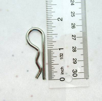 Hitch Pin Clip ~ 9/64 inch Diameter X 1 3/4" length ~ Zinc Plated Spring Steel