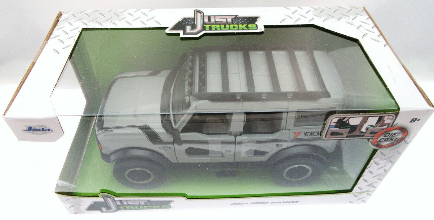 2021 Ford Bronco ~ Gray ~ Metals Die Cast Truck ~ Just Trucks ~ 1:24