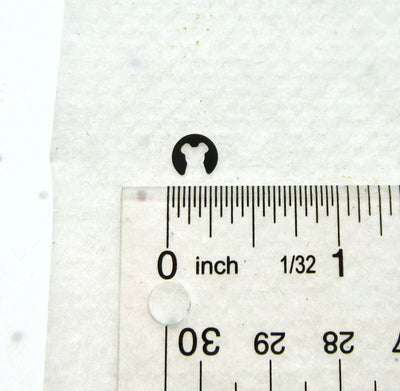 E Clip ~ 1/8 inch ~ Black Oxide Finish ~ Spring Steel