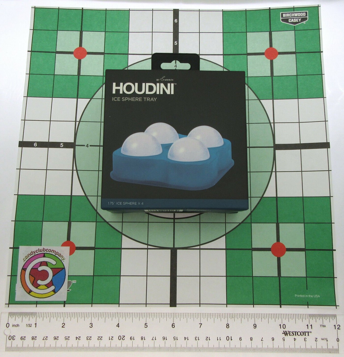 Ice Tray ~ 1.75 inch Spheres ~ Flexible ~ By Houdini