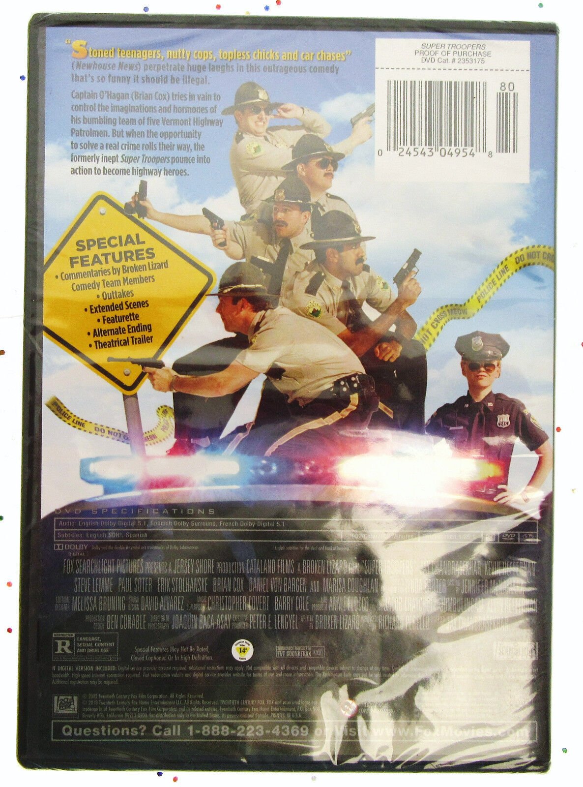 Super Troopers ~ The Original ~ 2001~ Movie Comedy ~ New DVD