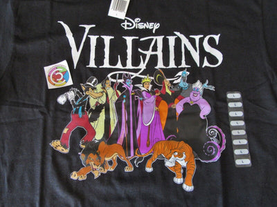 Villains T Shirt ~ Large Black Size L T Shirt