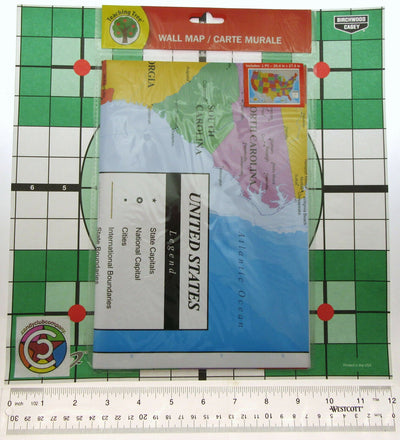 Poster Size Wall Map ~ United States of America 39.4" X 27.5" ~ Teaching Tree