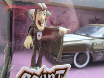 Count Chocula & 1959 Cadillac Coupe Deville~ Die Cast Car ~ 1:24