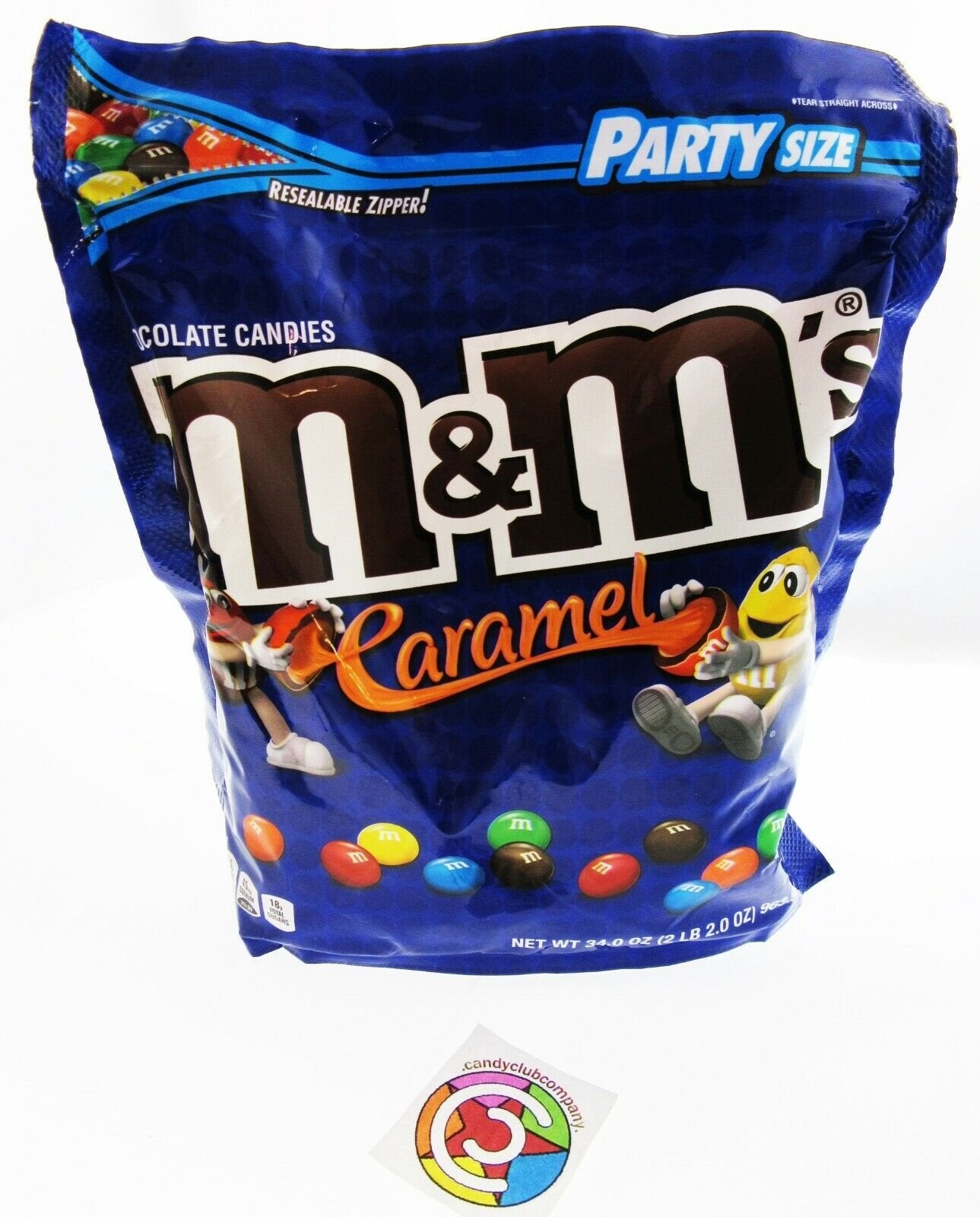 M&M's ~ Caramel ~ m and m ~ Candy ~ 34oz Party Size Bag