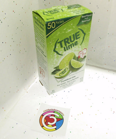 True Lime ~ Crystallized Lime ~  Real Flavor From Real Fruit ~ 50 Packets