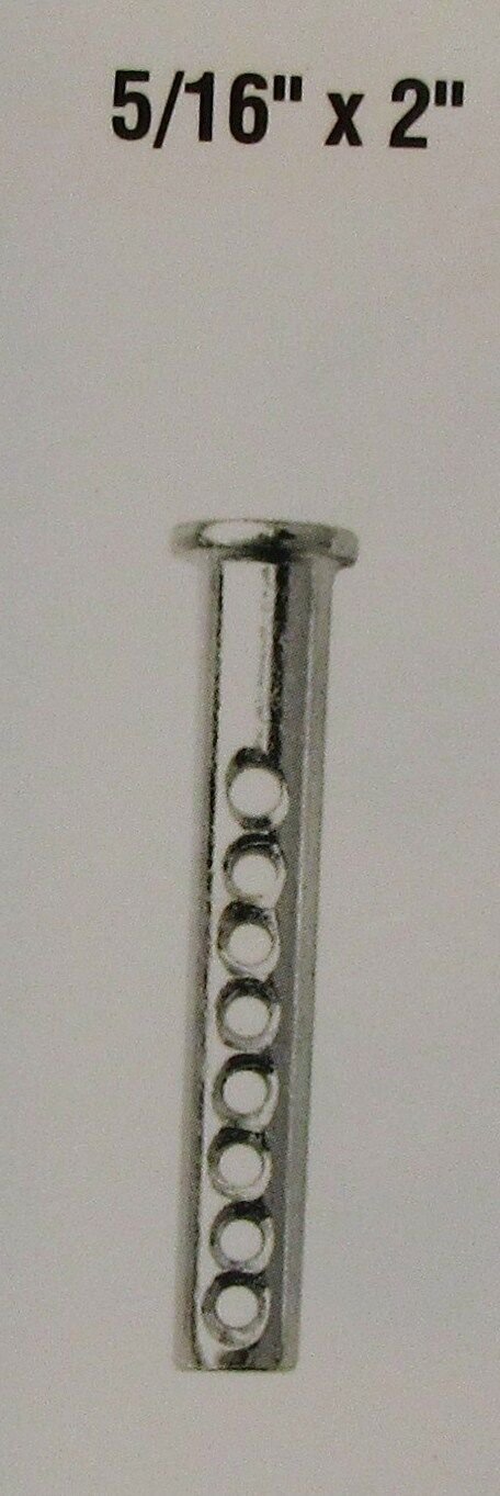 Clevis Pin w/ Hitch Pin Clip ~ 5/16 inch Diameter X 2" length ~Zinc Coated