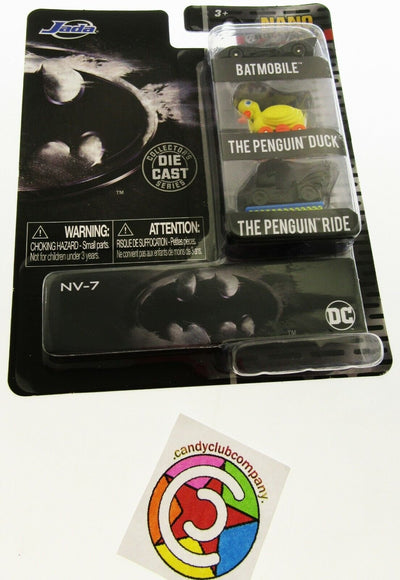 BATMAN Nano Hollywood Rides ~ Jada Batmobile, Penguin Duck & Ride Die Cast Cars