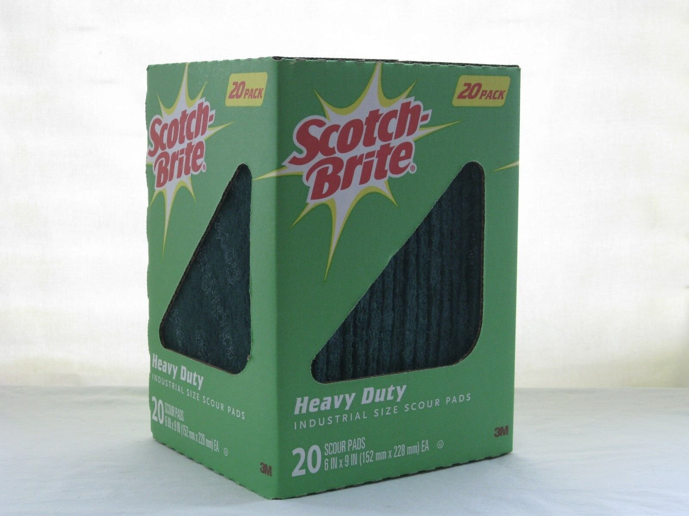 20pc Scotch Brite Heavy Duty Industrial Size Scour Pads 6"x9" 3M