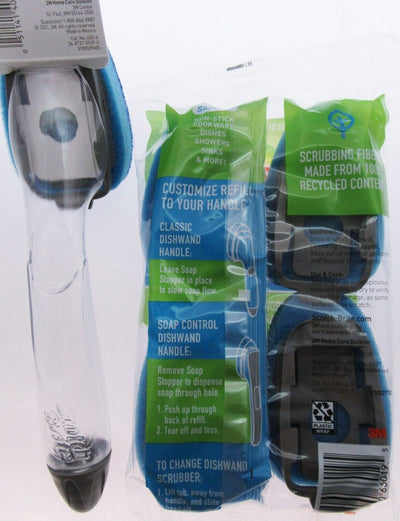 Scotch-Brite Dishwand Soap Dispenser Non Scratch Scrubber Refill Kitchen Scour