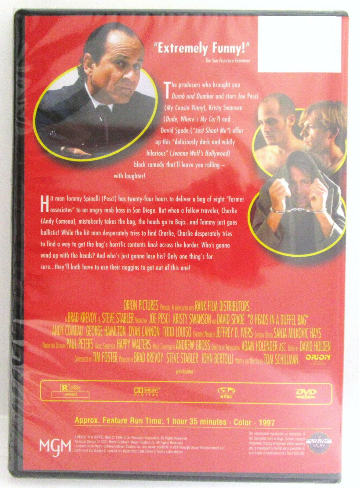 8 Heads In A Duffel Bag ~ 1997 ~ Joe Pesci ~ Movie Comedy ~ New DVD