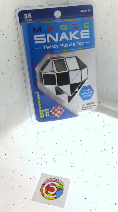 Magic Snake ~ Black ~ Twisty Puzzle Nostalgic Toy Create Endless Shapes