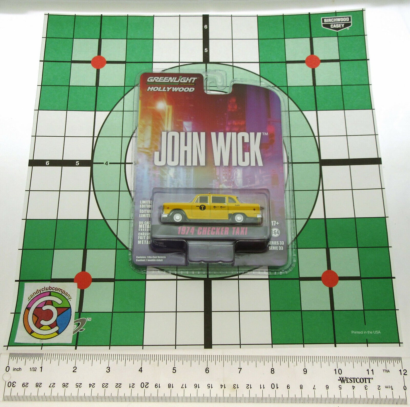 John Wick ~ 1974 Checker Taxi ~ Greenlight Collectables ~ Die Cast