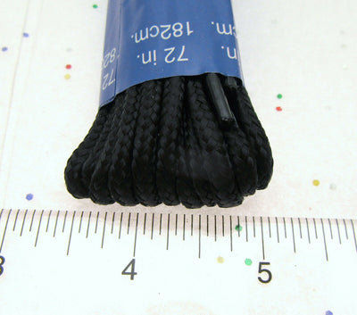 Boot Shoe Laces ~ 2 ~ 72 inch / 182cm ~ Black