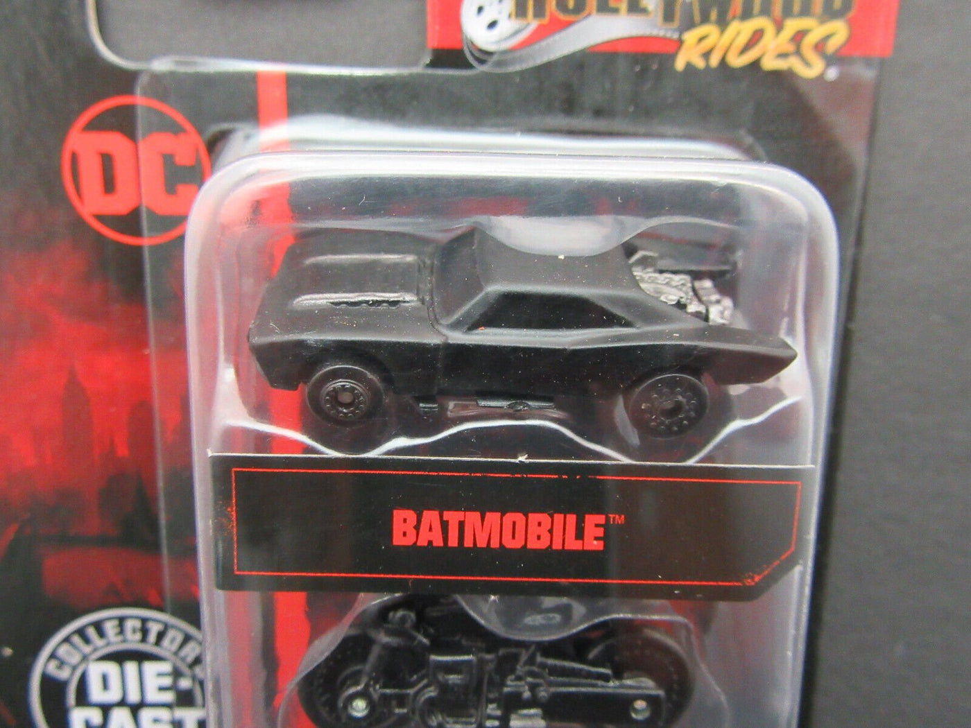 THE BATMAN ~ Nano ~ Hollywood Rides ~ Batmobile, Batcycle & Corvette ~ Die Cast