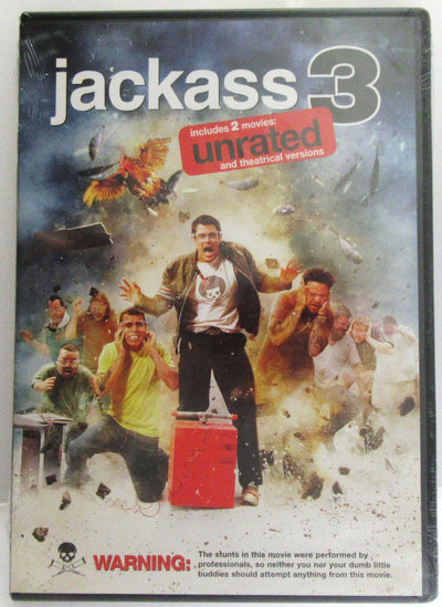 Jackass 3 ~ 2010 ~ Johnny Knoxville, Steve-O ~ Movie ~ New DVD
