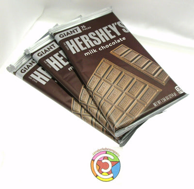 Hershey's Milk Chocolate Bar ~ Giant Size 7.56 ounce ~ Lot of 3