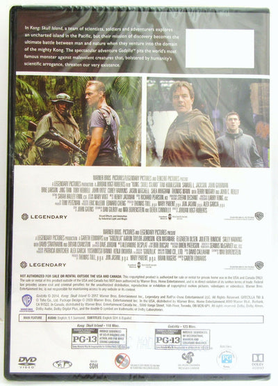 Kong ( Skull Island 2017 )  & Godzilla (2014) ~ 2-Film ~ Movie ~ New DVD