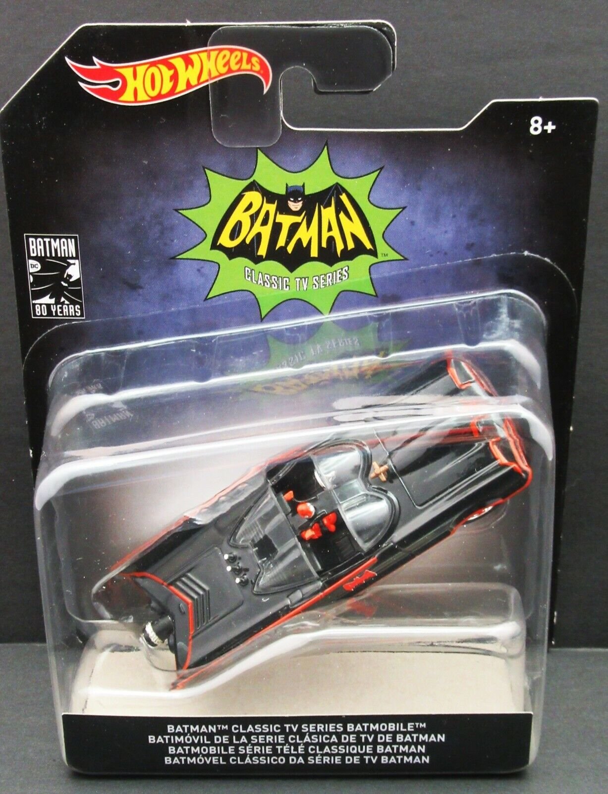 Batmobile ~ Classic TV Series ~  Batman Diecast Car ~ Hot Wheels Movie