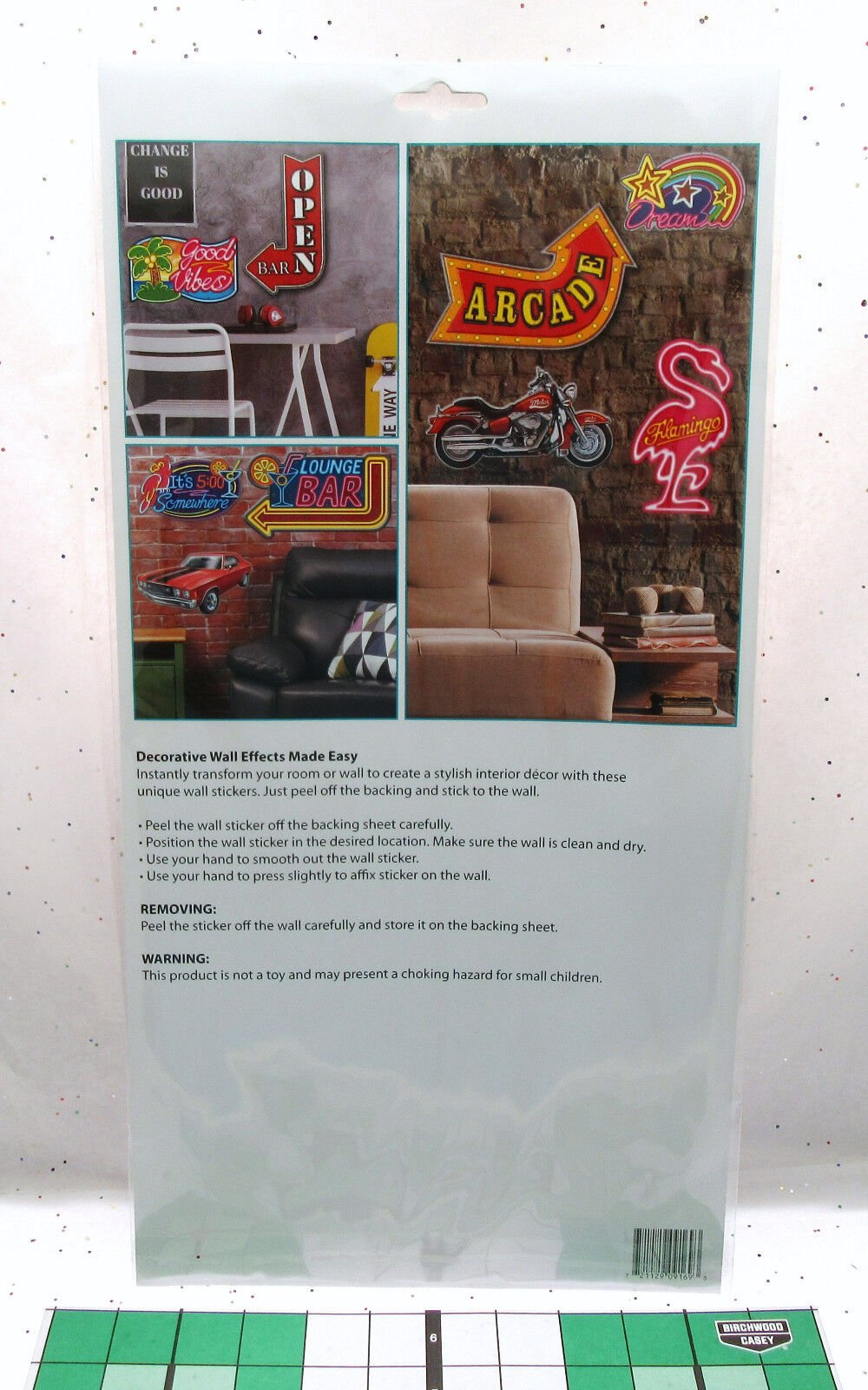 Car Wall Sticker ~ 10 x 15 inch ~ Peel and Stick ~ Decor