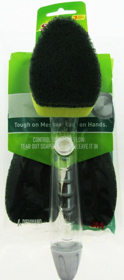 Scotch-Brite Dishwand Soap Dispenser Heavy Duty Scrubber Refills Kitchen Scour N