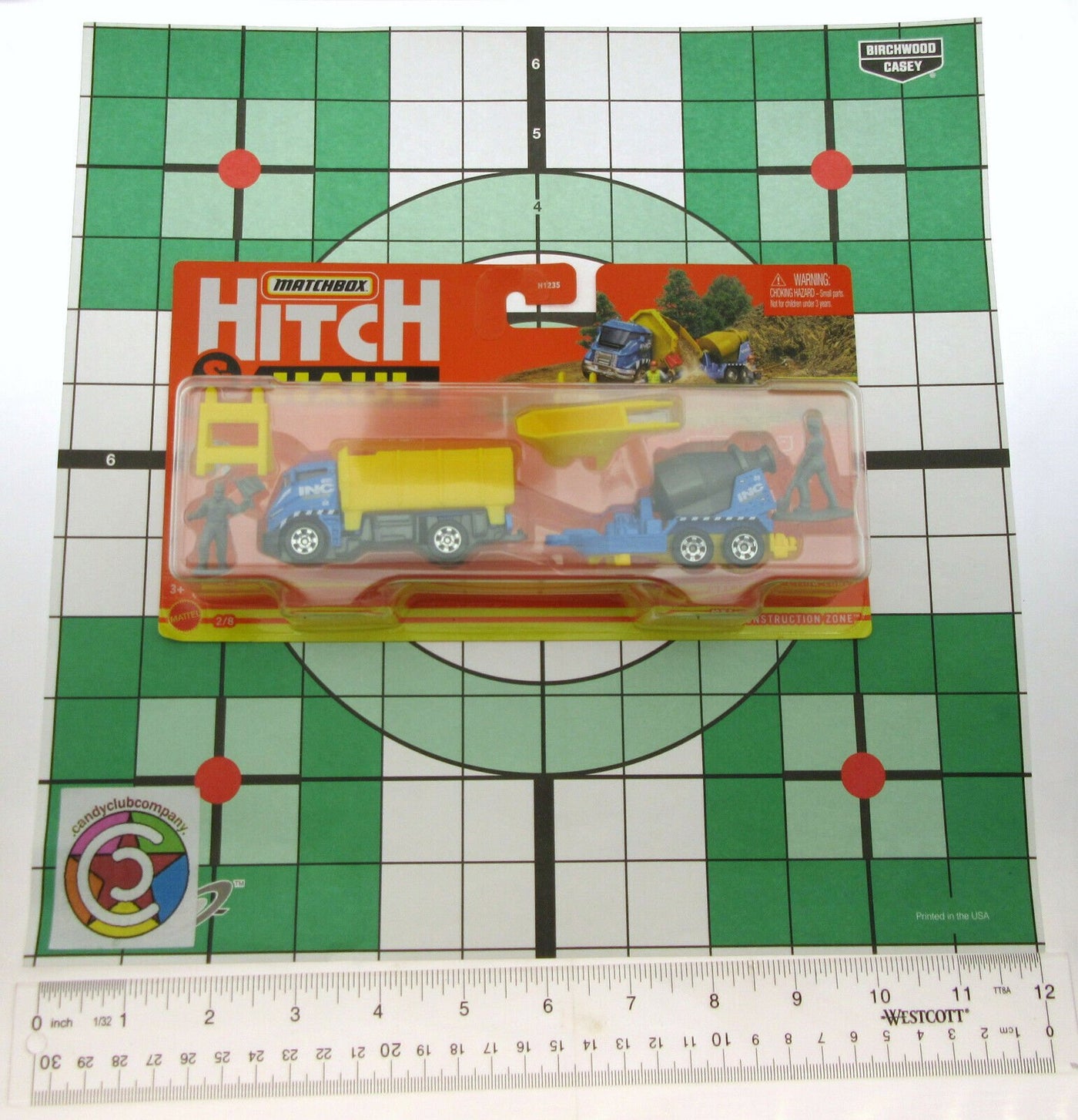 Hitch & Haul Matchbox ~ Dump Truck / MBX Cement Mixer ~ Gray ~ 1:64 scale