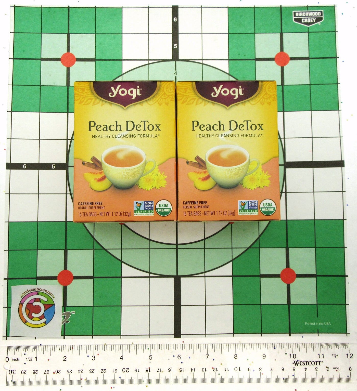 Yogi Peach DeTox ~ 1.12oz ~ Healthy Cleansing Formula ~ 16 Tea bags ~ Lot of 2