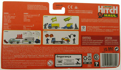 Hitch & Haul Matchbox ~ Dump Truck / MBX Cement Mixer ~ Gray ~ 1:64 scale