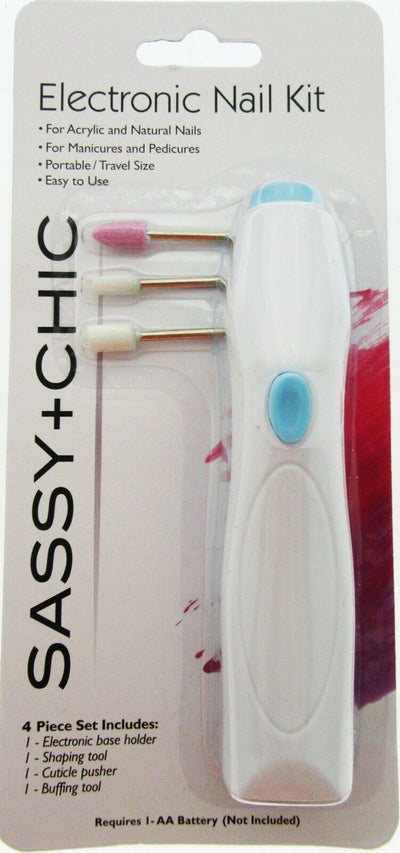 Electric Nail Kit Manicure Pedicure Acrylic and Natural Nails File Travel Size B