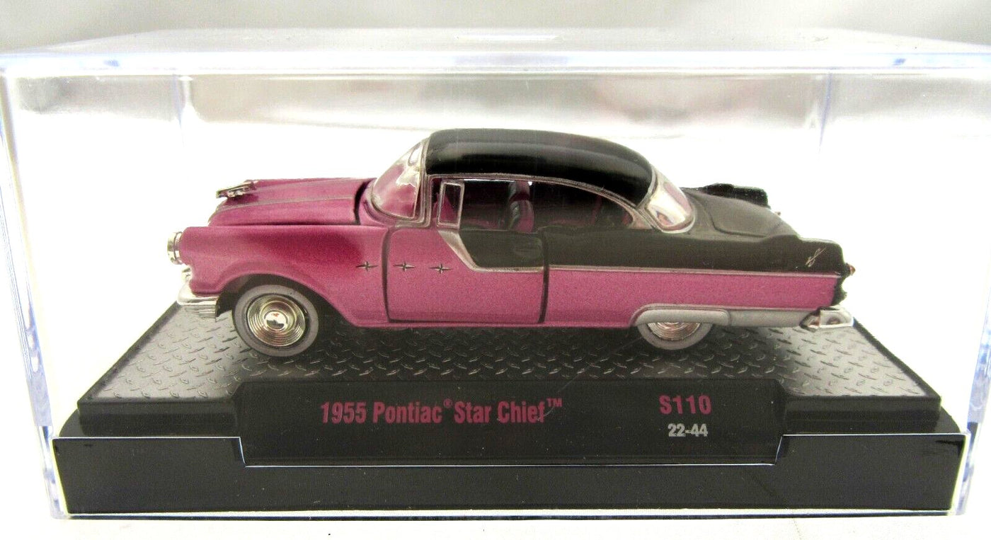 1955 Pontiac Star Chief ~ PINK ~ M2 Details ~ 1:60 scale ~ Die Cast Car
