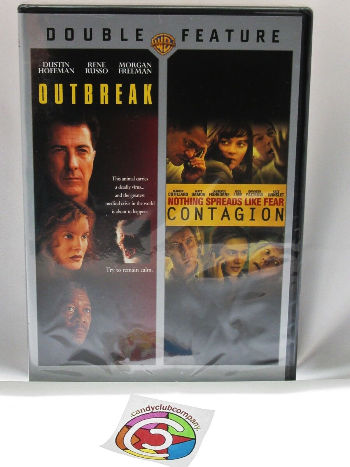 Outbreak 1995 & Contagion 2011 ~ Hoffman, Spacey, Sutherland ~ Movie ~ New DVD