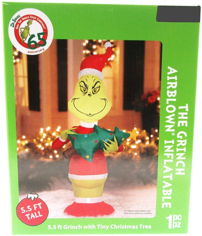 The Grinch ~  Airblown Inflatable ~ 5.5 Feet ~ Christmas Yard Decor !!