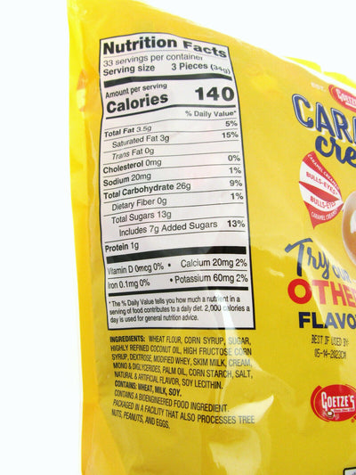 Goetze's Caramel Creams Soft Chewy Candy Caramels ~ 2.5 Pound Bag