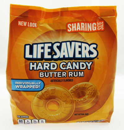 Lifesavers ~ Butter Rum ~ Individually wrapped Hard candy ~ 14.5oz Bag