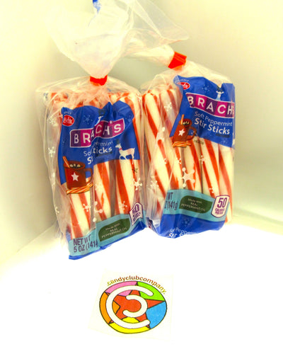 Bob's Sweet Stripes ~ Peppermint Sticks ~ Soft Mint Candy ~ 10 sticks ~ 5oz X2