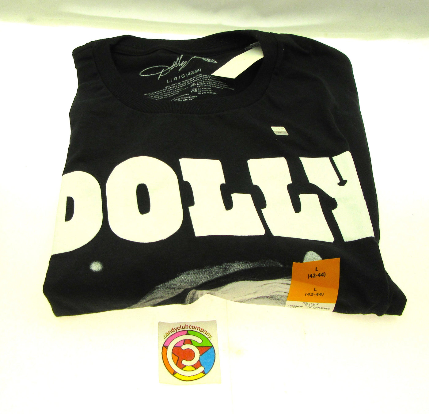 Dolly Parton  Large T-Shirt ~ Size L 42-44 ~ Black T Shirt