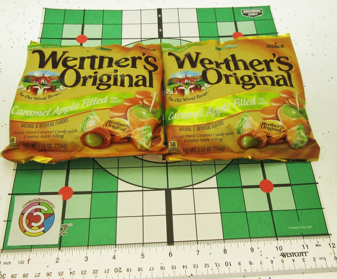 Werther's Original Caramel Apple Filled 5.5oz Bags Werthers Candies ~ Lot of 2