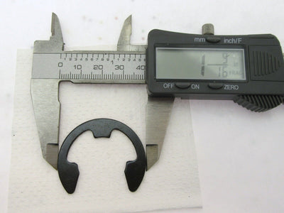 E Clip ~ 7/8 inch ~ Black Oxide Finish ~ Spring Steel