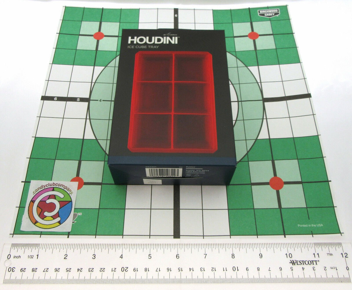 Ice Tray ~ 2 inch Cubes ~ Flexable ~ By Houdini