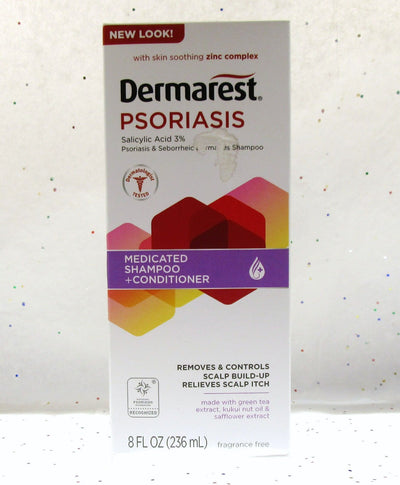Dermarest Psoriasis Shampoo Conditioner Salicylic Acid 3% 8 fl oz Fragrance Free