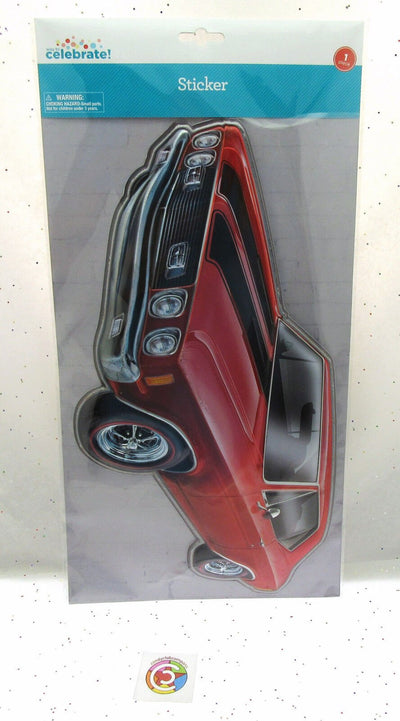 Car Wall Sticker ~ 10 x 15 inch ~ Peel and Stick ~ Decor